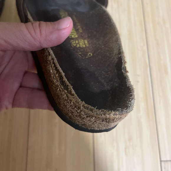 Birkenstock Madrid-Birko Brown Leather Sandals with Adjustable Buckles size 39 - Picture 5 of 9